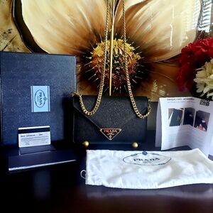 PRADA WOMEN'S SAFFIANO, REVERSIBLE FROM CROSSBODY BAG